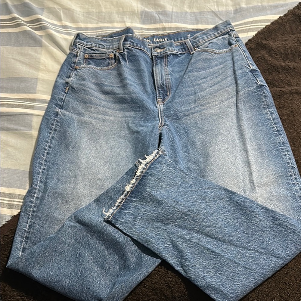American Eagle Blue Straight Leg Jeans